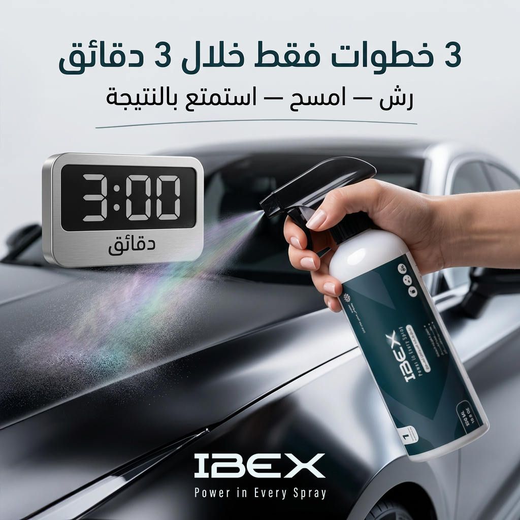 واكس الجرافين IBEX — بخاخ حماية احترافي 500 مل